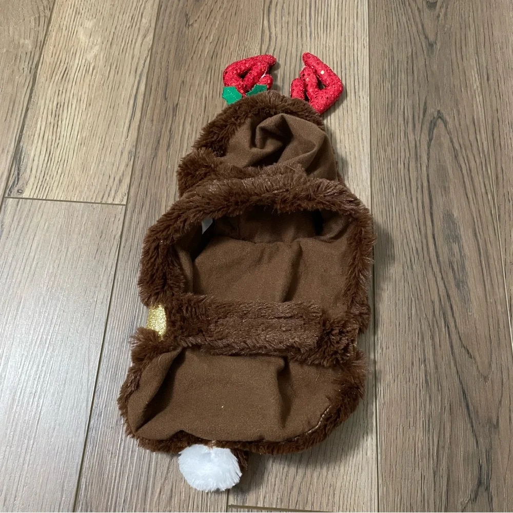 Pet Holiday‎ Small Dog Reindeer Costume With Jungle Bells